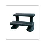 Spa Life 2 Tier Black Spa Steps