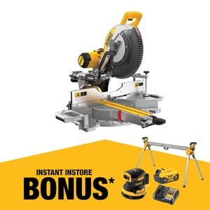 DEWALT 305mm Corded Compound Mitre Saw w/stand DWS780-XE