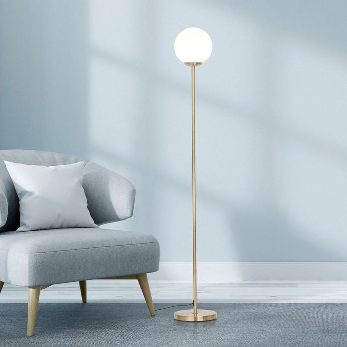 Verve Design Opal Floor Lamp - Brass 
