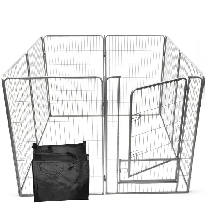 Yes4pets 150 Cm Heavy Duty Pet Dog Cat Rabbit Exercise Playpen Puppy Rabbit Fence With Cover