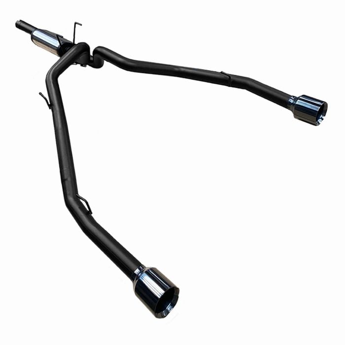Ignite Exhausts Cat Back For Ram Dt 1500 5.7l V8 3 Inch With Black Chrome Tips Aluminised Steel