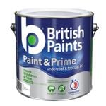 British Paints 4L White Semi Gloss Doors Windows And Trim Paint And Prime - 4L