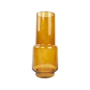 Urban Tommy Abstract 28cm Glass Flower Vase Large - Rust