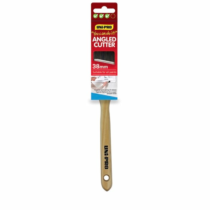 UNi-PRO 38mm You Can Do It Angled Sash Cutter Brush - 38mm