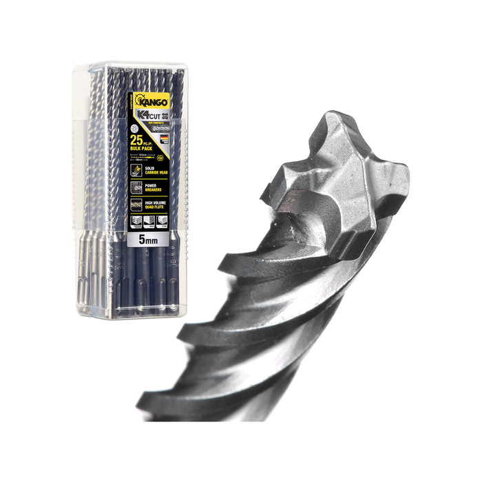 Kango K4 5mm x 165mm SDS Plus Drill Bit - 25 Pack