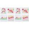 2PK 4pc LVD 10x10cm Merry & Bright Coasters Home/Kitchen Decor
