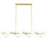 Eli & Co. Lighting Mid-Century 15 Globe Linear Pendant Ceiling Light 1.5m - Gold