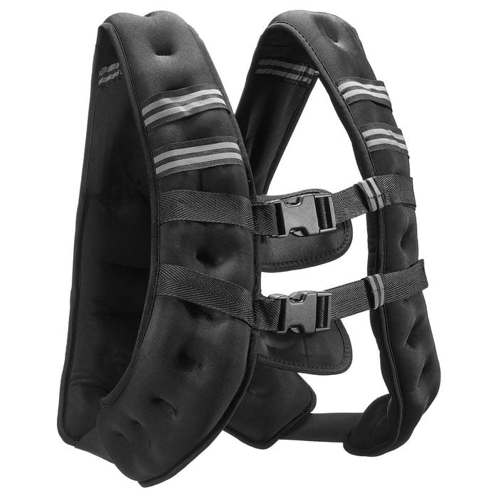 VEVOR Weighted Vest Black with Reflective Stripe for Strength Training