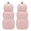 2PK Ecology High Gloss Rubber Wood Salt and Pepper/Herb Pod Grinder 15.5cm Blush