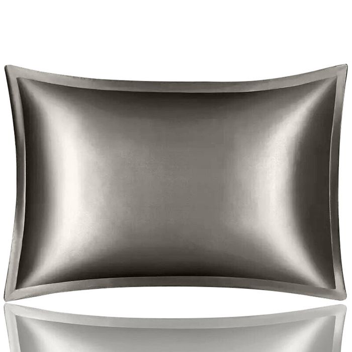Anypillow Pillowcase 50x90cm Dark Gray Pure Real Silk