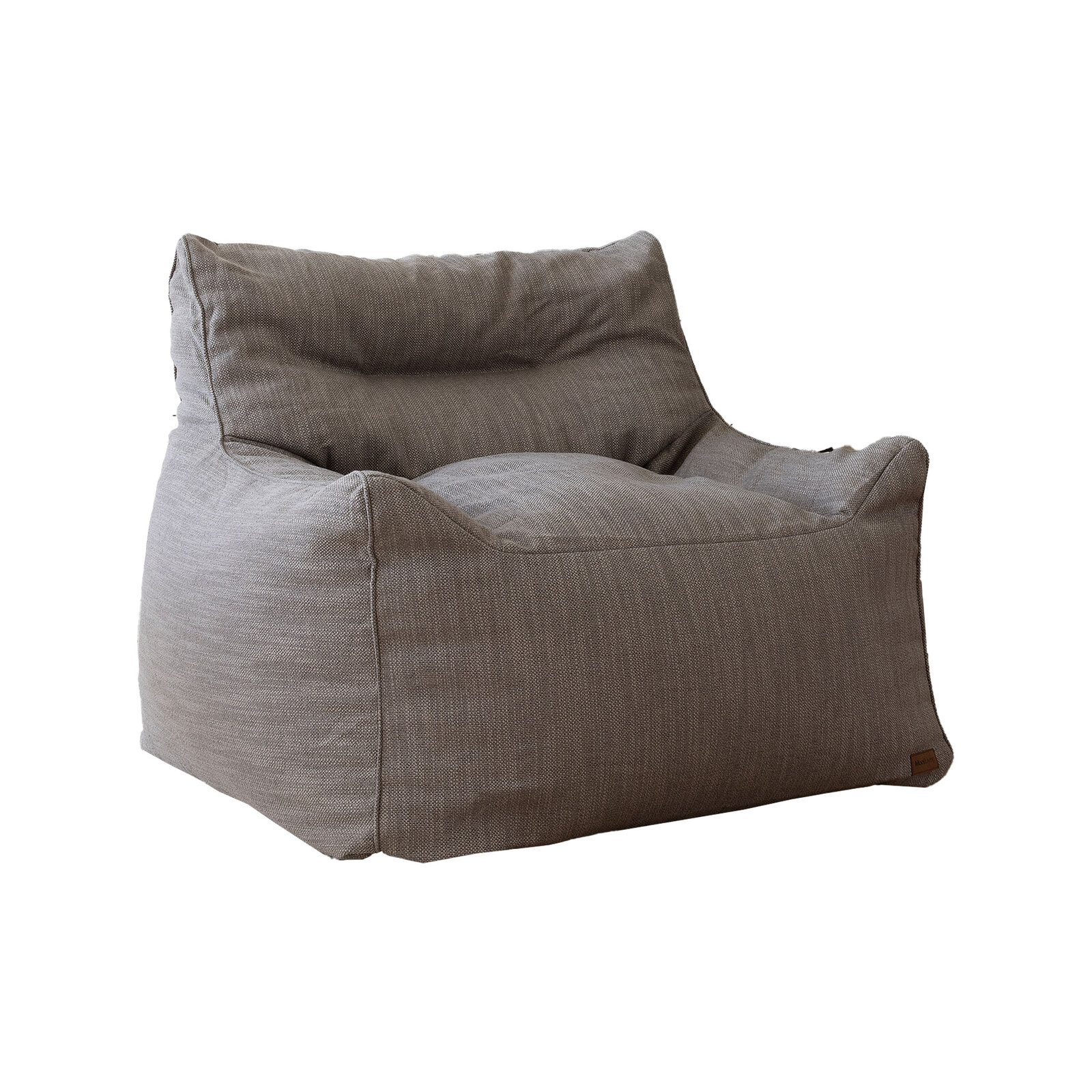 Mooi Living - Large Mink Brown Armchair Bean Bag - Serena - Sofa Polyester - Luxury Indoor Beanbags