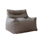 Mooi Living - Large Mink Brown Armchair Bean Bag - Serena - Sofa Polyester - Luxury Indoor Beanbags