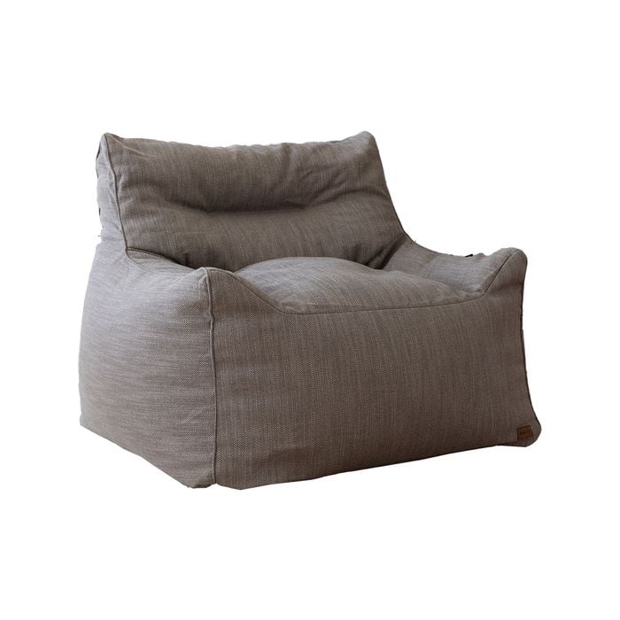 Mooi Living - Large Mink Brown Armchair Bean Bag - Serena - Sofa Polyester - Luxury Indoor Beanbags