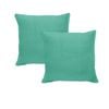 Pair of Pure Linen European Pillowcases 60x60 cm Light Teal