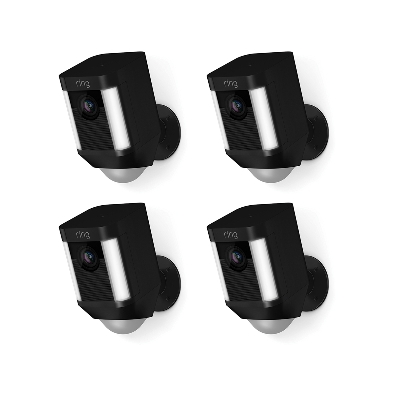 Ring Black Spotlight Battery Camera - 4 Pack product image