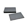 Argon Tableware Rectangle Slate Coasters - Set Of 6 Drink Coasters Stone Natural Slate Drink Placemats Mug Glass Cup Mats