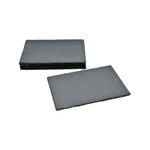 Argon Tableware Rectangular Natural Slate Placemats - 30x20cm - Set Of 6