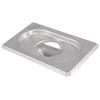 Vogue Gastronorm Tray Lid Heavy Duty Stainless Steel 1/6 Gn 176x162mm Commercial Kitchen Food Storage