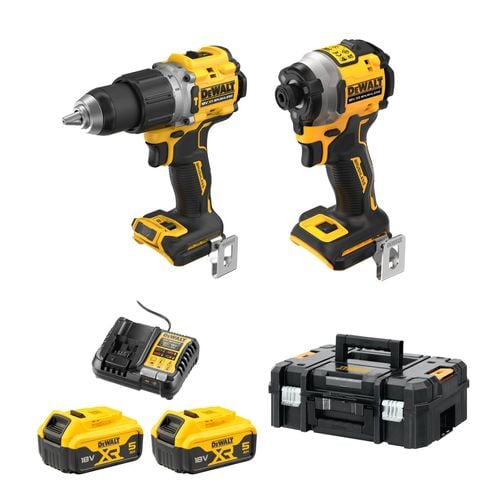 DeWALT 18V XR 2 Piece 5.0Ah Compact Combo Kit DCZ2050P2TXE Bunnings