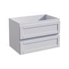 Stein 750 x 450 x 500mm White Select Shaker Wall Hung Vanity  - Cabinet Only