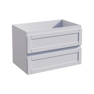 Stein 750 x 450 x 500mm White Select Shaker Wall Hung Vanity  - Cabinet Only