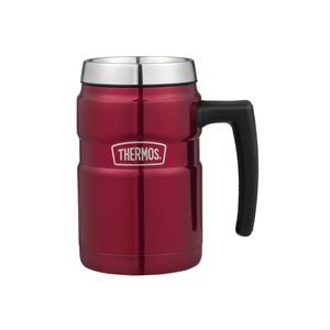 Thermos Stainless Steel King Portable  Vacuum Insulated Camping Mug Red 470ml