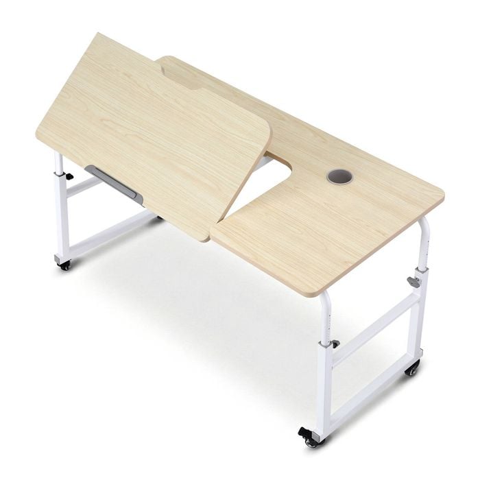 Artiss Mobile Laptop Desk Overbed Table Adjustable Computer Stand Bedside Cart