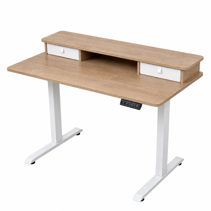 Avoltrix Standing Desk Linden Oak Grain