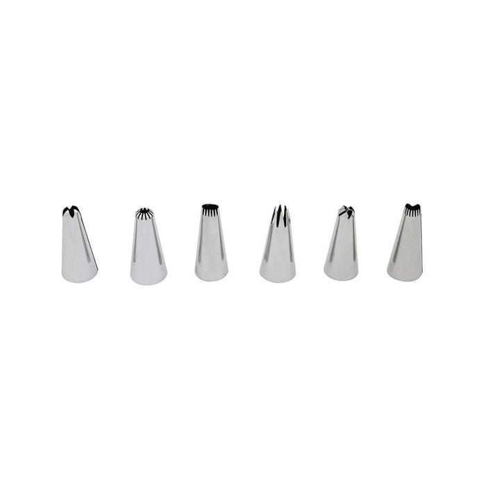 Professional Bake Stainless Steel Nozzle Set Of 6 Soffritto