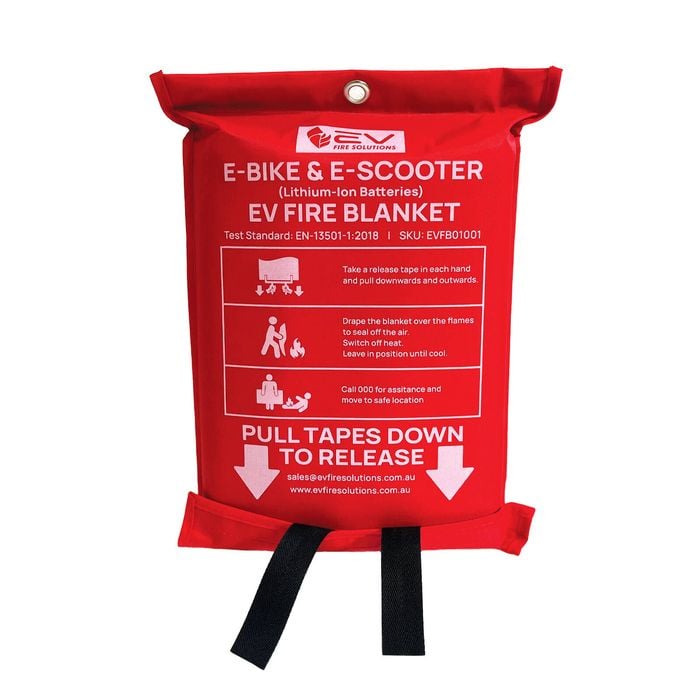 EV Fire Blankets suitable for E-Bike and E-Scooter Lithium-ion Battery Fires