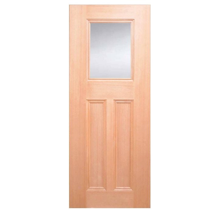Woodcraft Doors 2040 x 820 x 40mm Clear Safety Entrance Door FED05