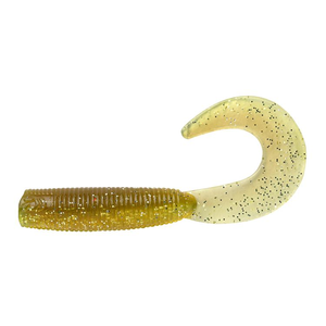 Daiwa BaitJunkie 2.5" Grub Soft Plastic Fishing Lure Oil Flash UV
