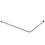 Emro 1650 x 1200 x 19mm Matte Black Stainless Steel Shower Rail