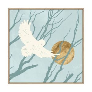 Artey | Silent Hunter IV - Framed Canvas - Natural Frame - 50 x 50cm
