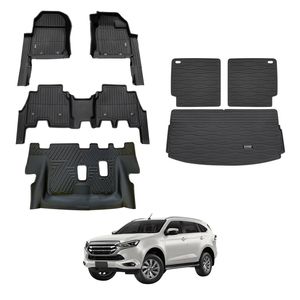 AUSGO 7D Injection Floor Mats & Boot Liner Set for ISUZU MUX MU-X 2021-Onwards Car Floor Liners Cargo Mat
