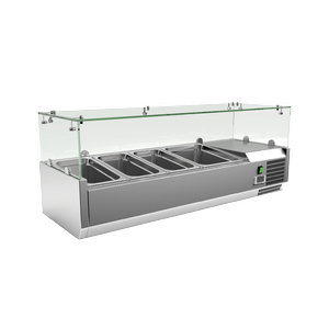 Exquisite Counter Top Food Preparation Refrigerators 1200mm Width - 3 X Gn1/3 + 1 X Gn1/2 (excluding Pans)
