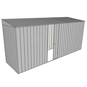 Build-A-Shed 1.2 x 4.5 x 2.0m Skillion Single Sliding Side Door Shed - Zinc