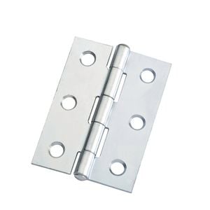 Zenith 70mm Zinc Plated DURAsmooth™ Fixed Pin Butt Hinge