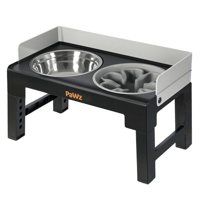 Pawz Elevated Dog Bowls Adjustable 6 Height Raised Feeder Large