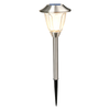 Arlec Sierra 10lm Warm White Solar Clear Glass Path Light