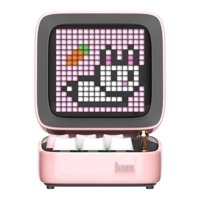 Divoom DITOO PRO Retro Pixelart Bluetooth Speaker - Pink [90100058207]