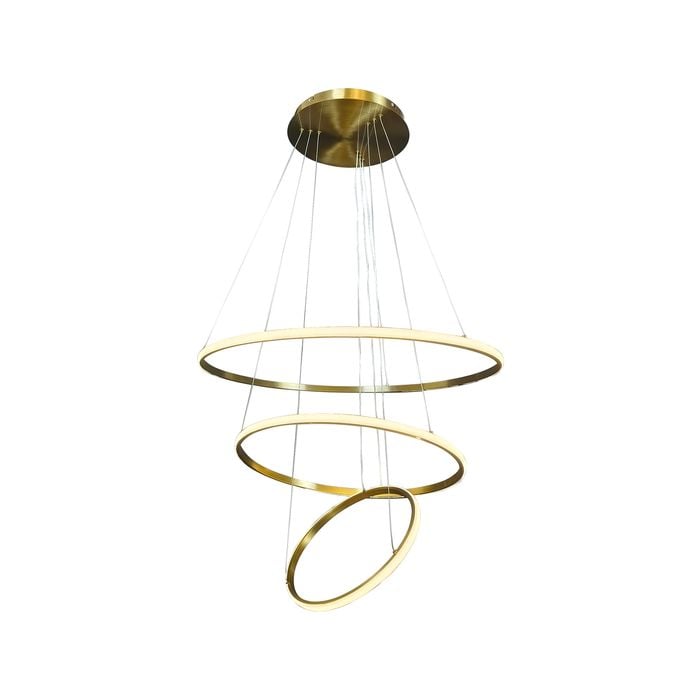 LED 3 Pendant Lights Rings - Delessi Marcello - Gold