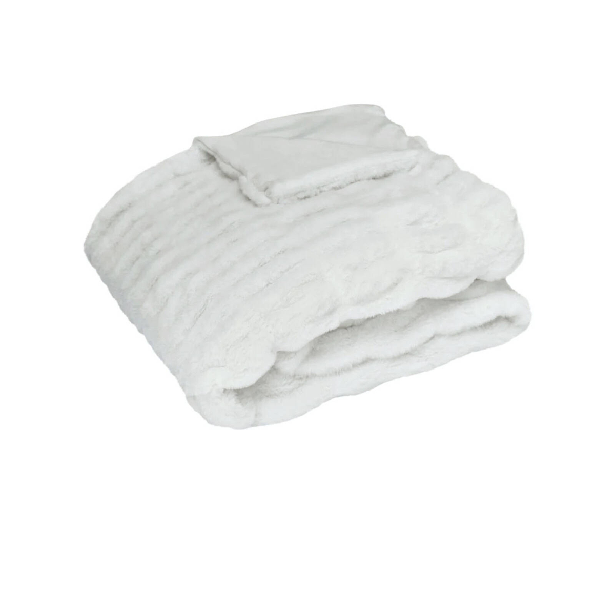 J Elliot Home Skyler Ivory Faux Fur Throw Rug 130 x 160cm - Bunnings ...