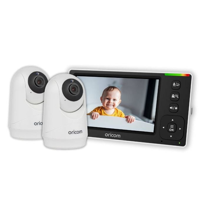 Oricom SC430 4.3" Video Baby Monitor With Motorised Pan-Tilt Twin Camera Pack (SC430-2)