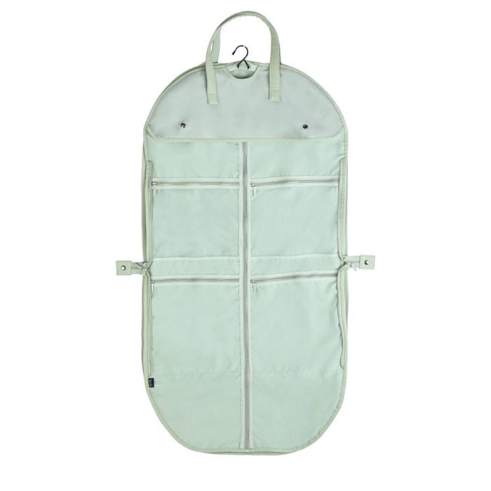 Kate Hill Travelling Garment Bag w/ Hanging Hook & Pockets 53x53x1cm Pistachio