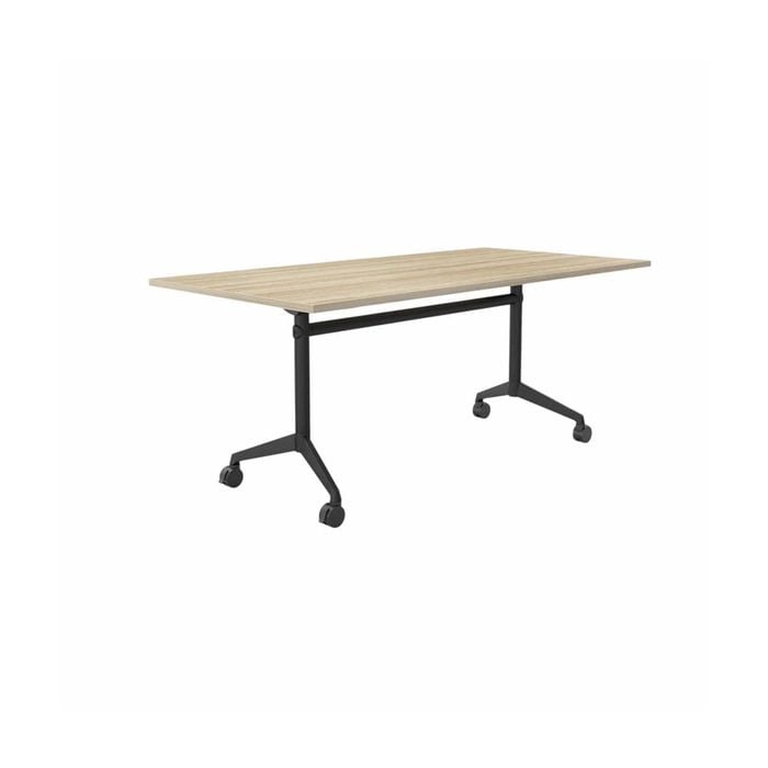 Olg Modulus Flip Table Full Black Frame New Oak Ravine Top L2100mm X W900mm