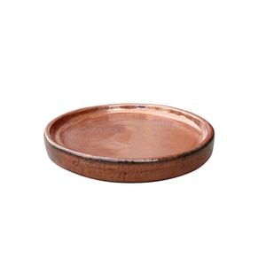 Northcote Pottery Copper Round Primo Saucer - 200mm