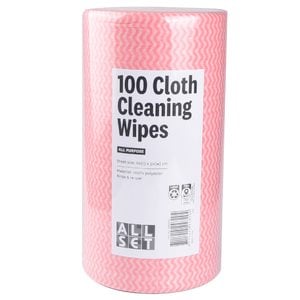 All Set 60 x 30cm All Purpose Wipes On a Roll - 100 Pack