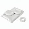 Royal Comfort Pure Mulberry Silk Sleep Gift Set White 3 Piece Luxury White