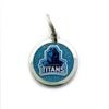 NRL Pet ID Tag - Gold Coast Titans - Engravable - 25mm diameter